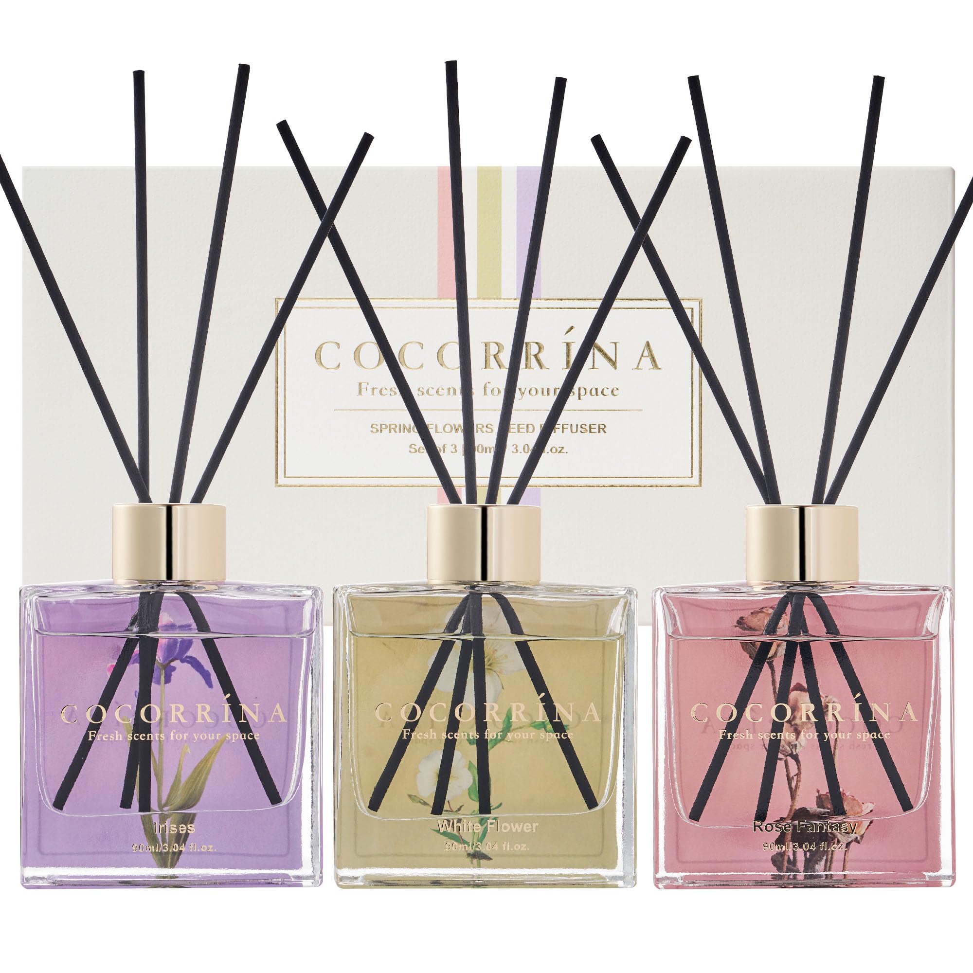 3-count Essential Oil Reed Diffuser 3oz/each